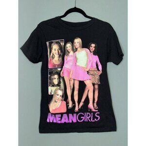 Mean Girls Movie Graphic T-Shirt Tee Black Women's Small 100% Cotton
